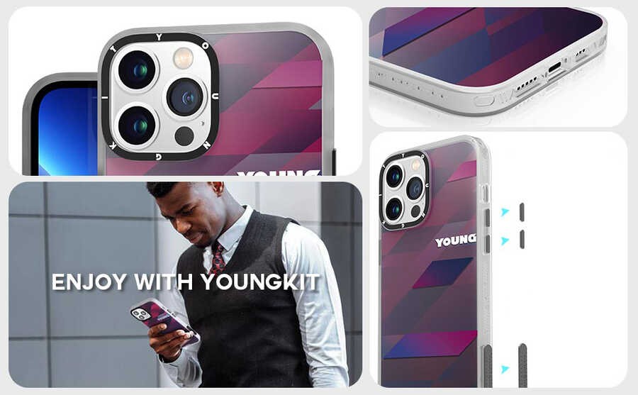 iPhone 13 Pro Max Kılıf YoungKit Klasik Serisi Kılıf