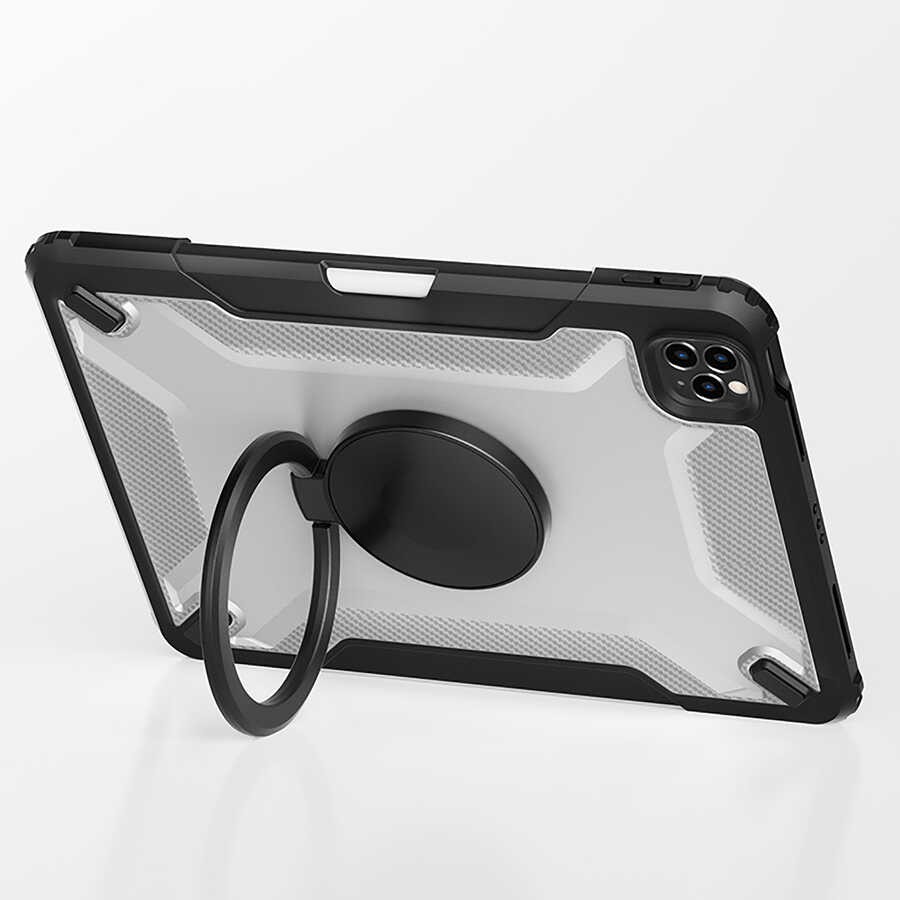 iPad 10.2 (8.Nesil) Wiwu Mecha Dönebilen Standlı Tablet Kılıfı