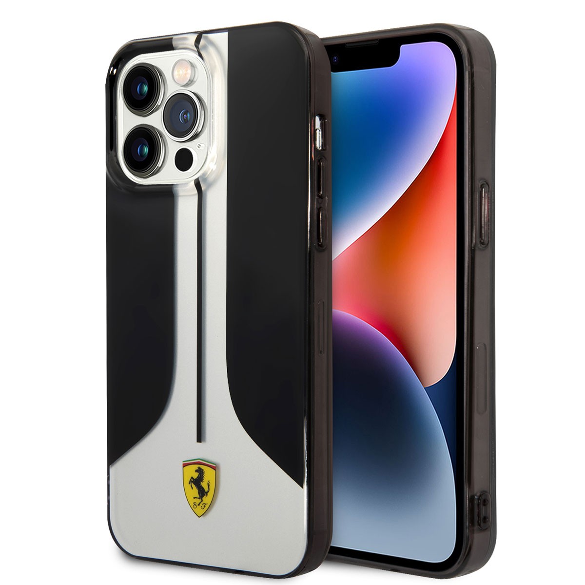 iPhone 14 Pro Max Kılıf Ferrari Orjinal Lisanslı 296 Çizgili Dizayn Kılıf