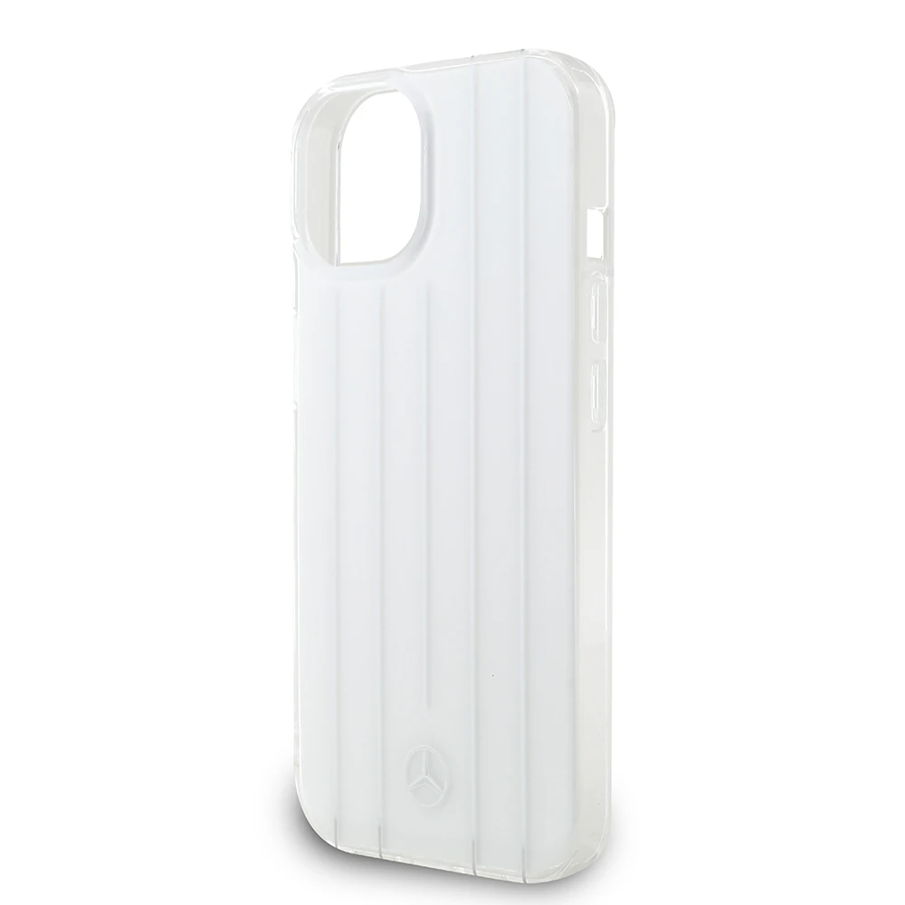 Apple iPhone 15 Mercedes Benz Orjinal Lisanslı New Urban 3 IML Baskılı Paralel Çizgi Desenli Kapak