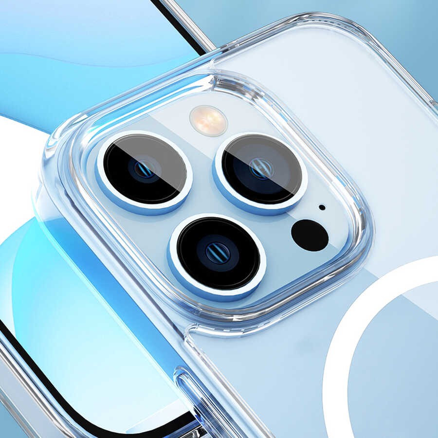 iPhone 14 Pro Max Kılıf Standlı Magsafe Wireless Şarj Özellikli Wiwu Aurora Serisi Kılıf