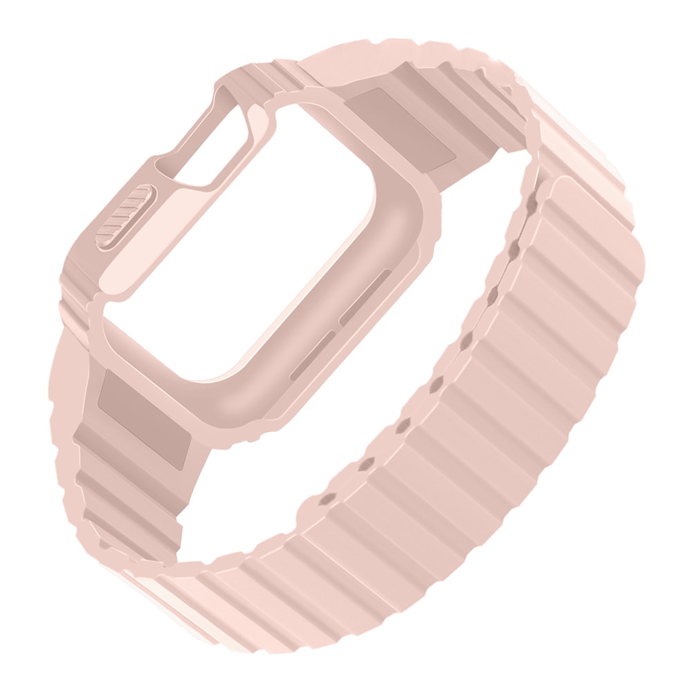 Apple Watch 44mm KRD-142 Airbag Tasarımlı Kasa Koruyuculu Silikon Kordon