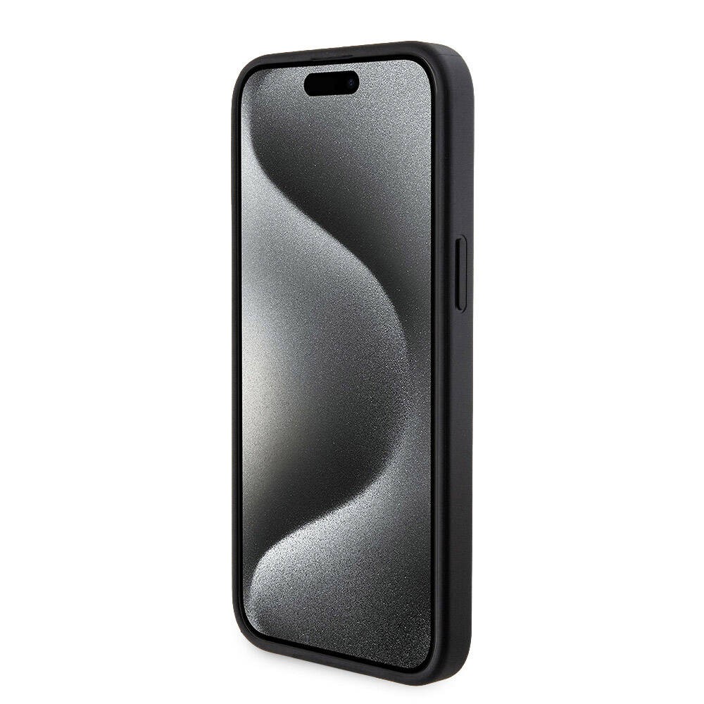 iPhone 15 Pro Max Kılıf Guess Orjinal Lisanslı Magsafe Şarj Özellikli Yazı Logolu 4G Desenli Kapak + Powerbank 5000mAh 2in1 Set