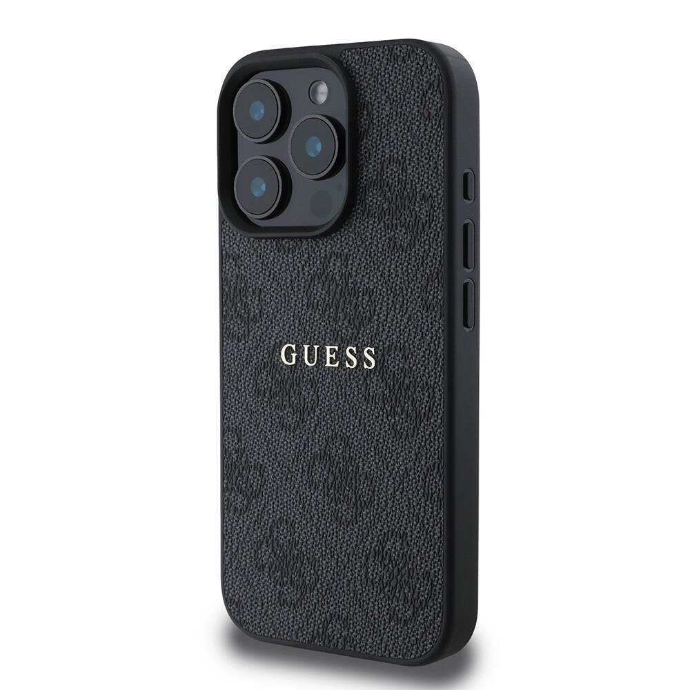 iPhone 16 Pro Max Kılıf Guess Orjinal Lisanslı Magsafe Şarj Özellikli 4G Desenli Yazı Logolu Kılıf