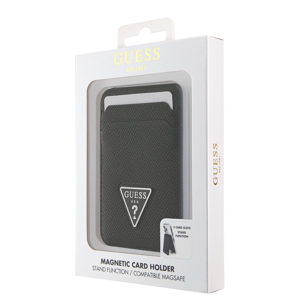 Guess Orjinal Lisanslı 2 Hazneli Üçgen Logolu Standlı Magnetik Kartlık