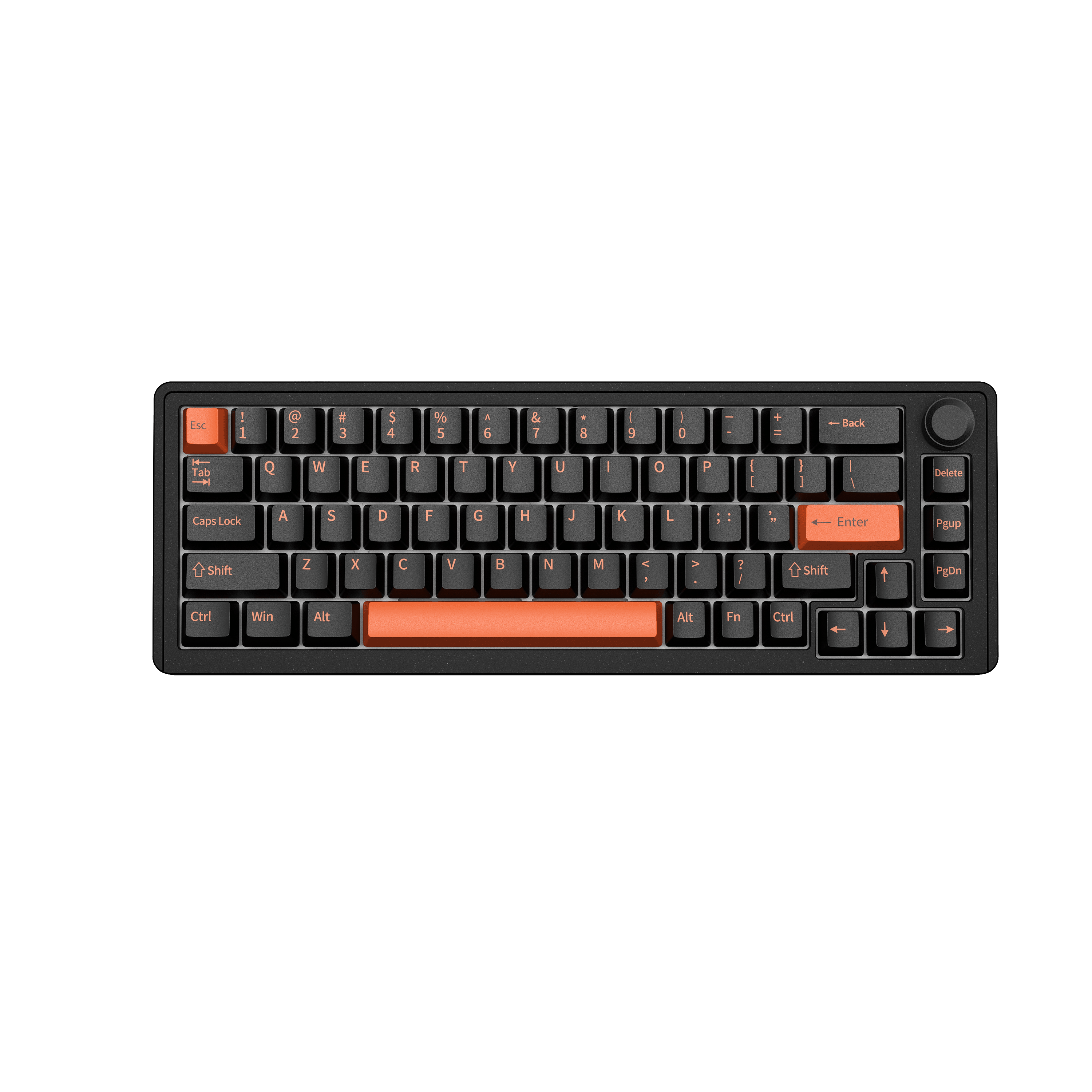 Furycube E68 Kablosuz Alüminyum Mekanik Klavye - Siyah image