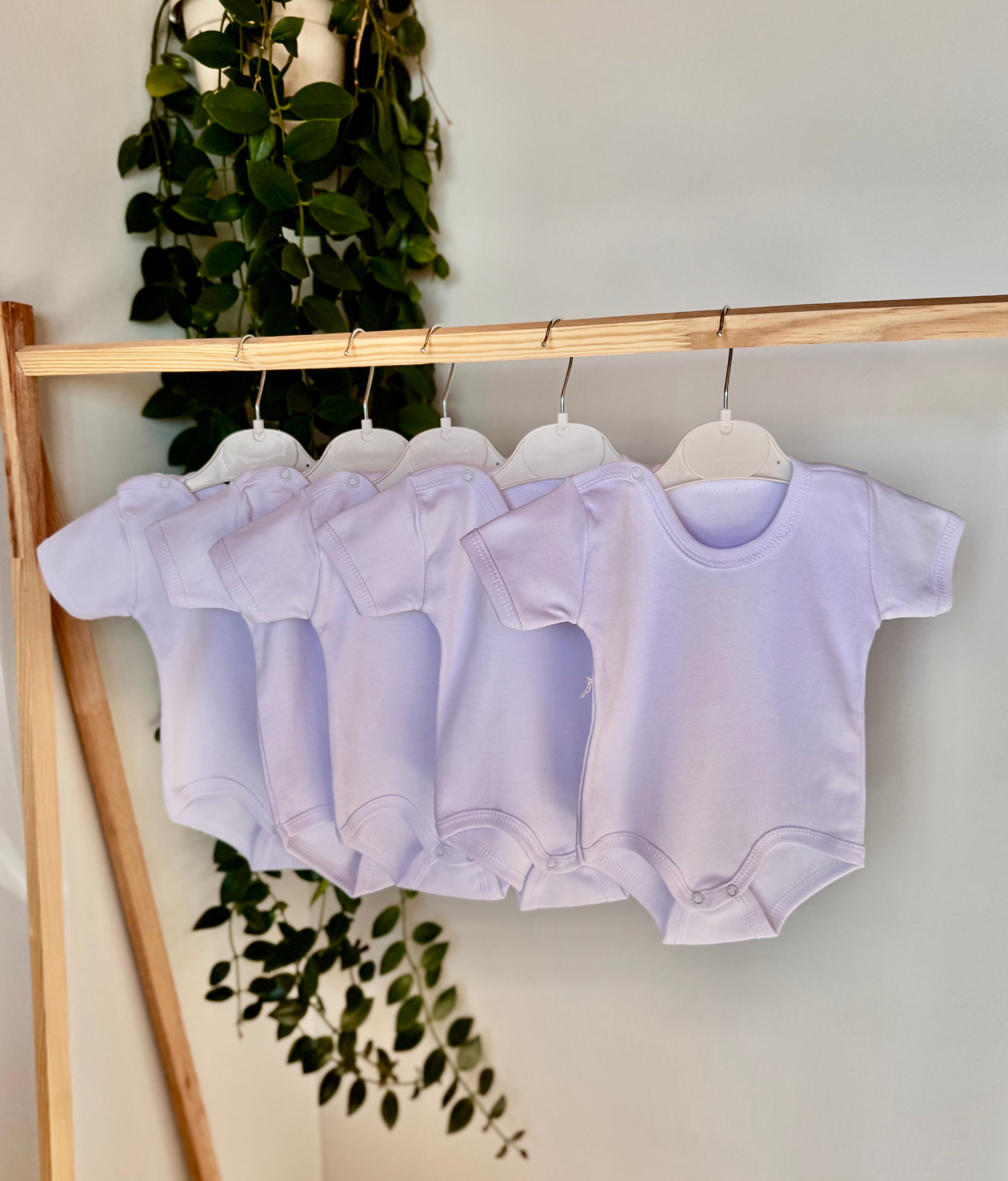 %100 Pamuk 5’li Kısa Kollu Unisex Bebek Body Seti – Yazlık, Çıtçıtlı, Beyaz, Günlük İç Giyim
