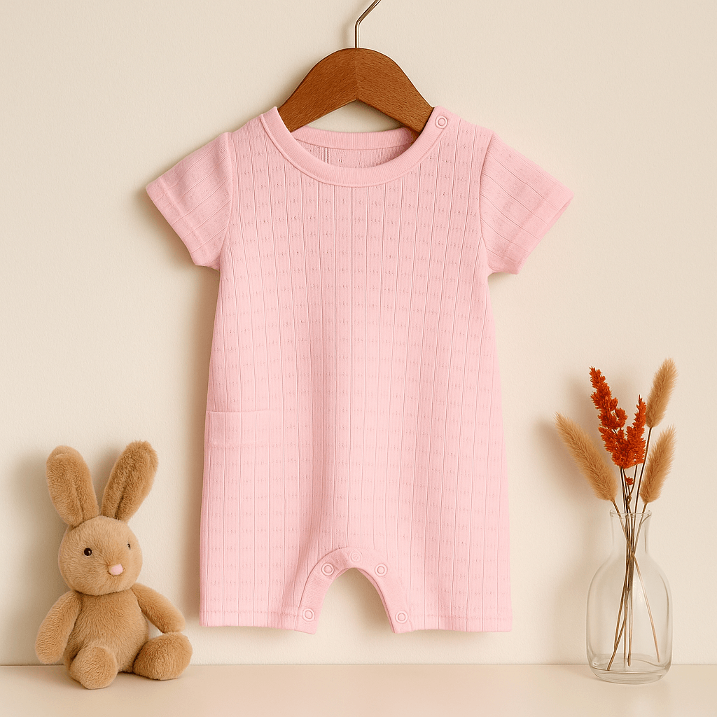 %100 Pamuk 3’lü Yazlık Unisex Bebek Tulum Seti