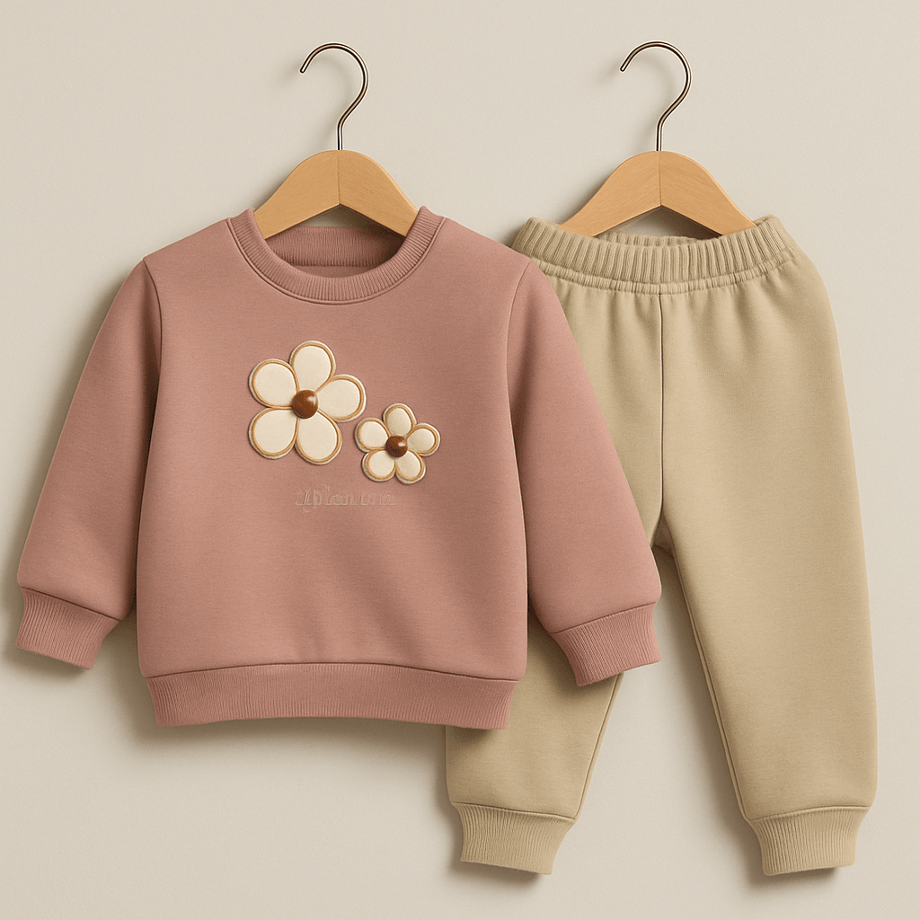 %100 Pamuk 2’li Kız Bebek Takımı - Somun