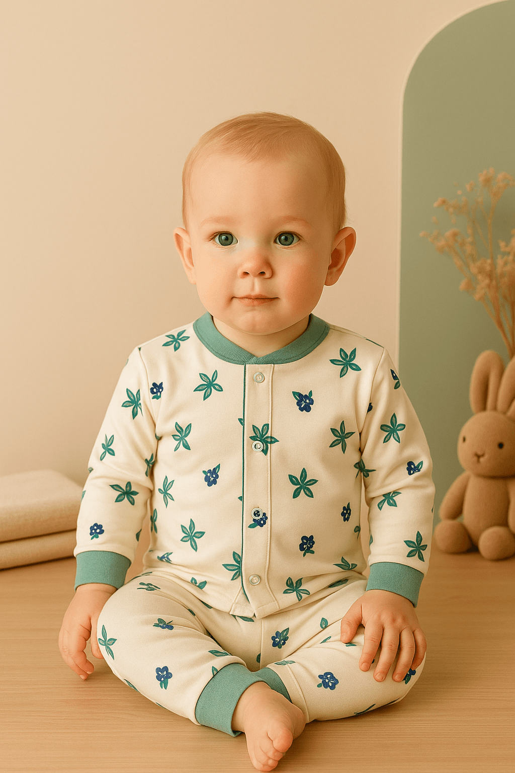 %100 Pamuk Bebek Pijama Takımı