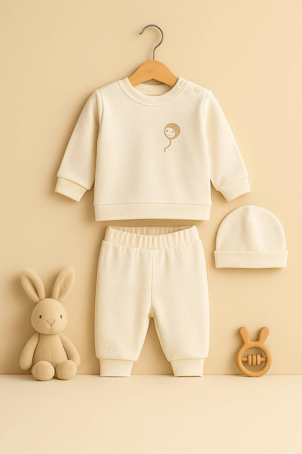 %100 Organik Pamuk 3’lü Bebek Takımı - Balon