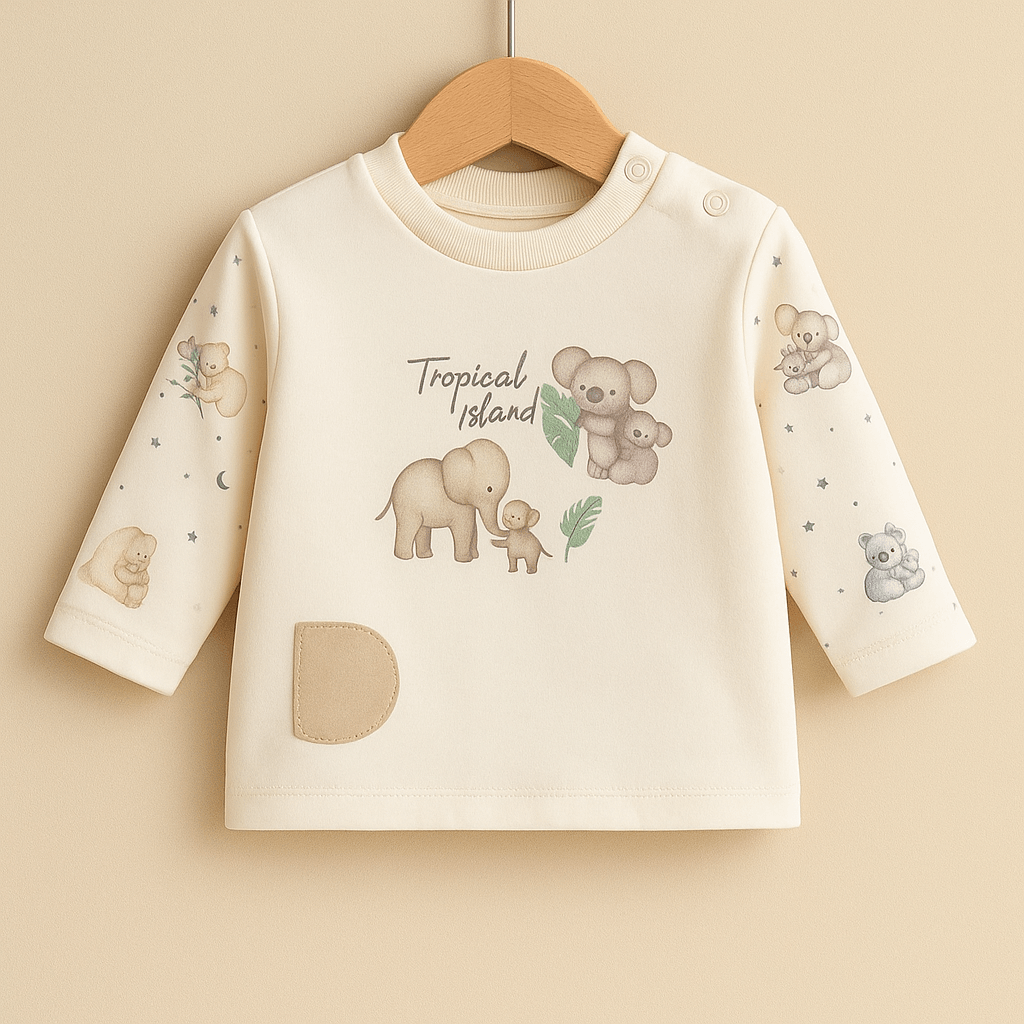 %100 Organik Pamuk 3’lü Bebek Takımı