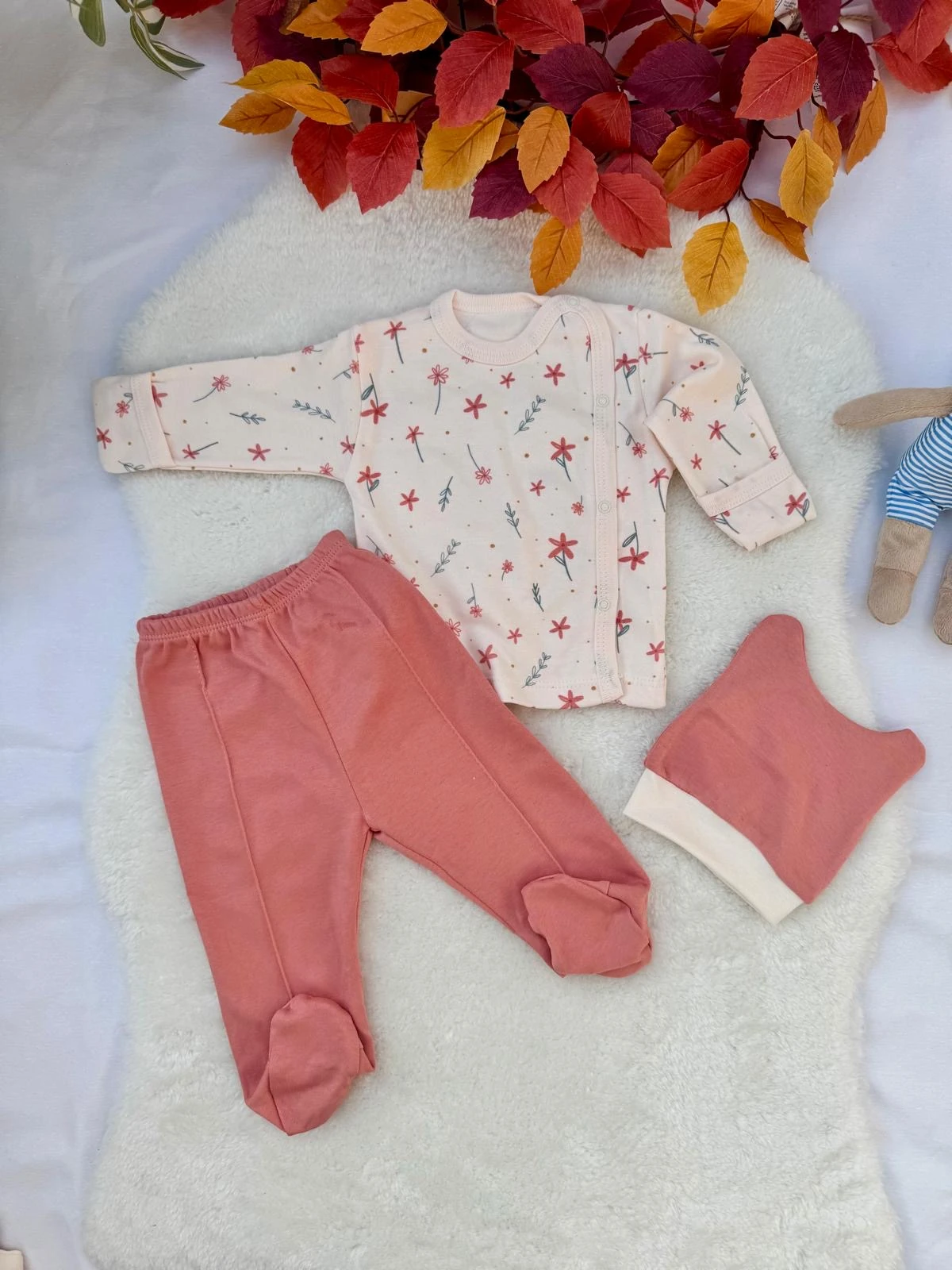 3’lü Bebek Hastane Çıkış Seti - Kız