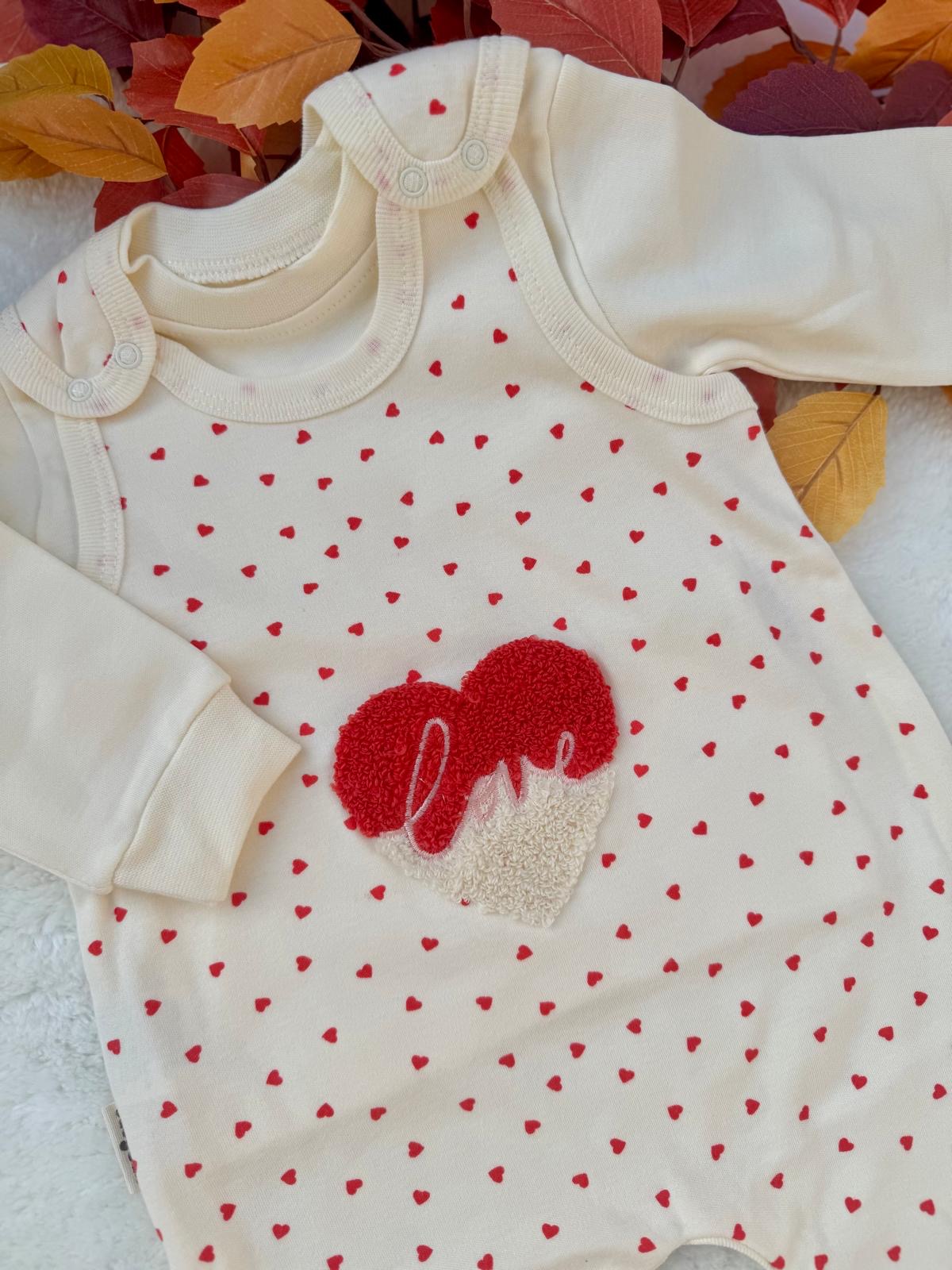 %100 Pamuk Badili Bebek Tulum