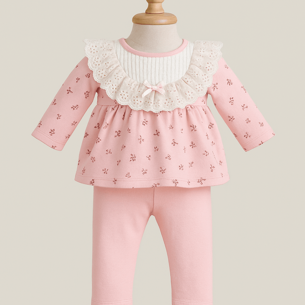 2’li Kız Bebek Takımı - Pembe