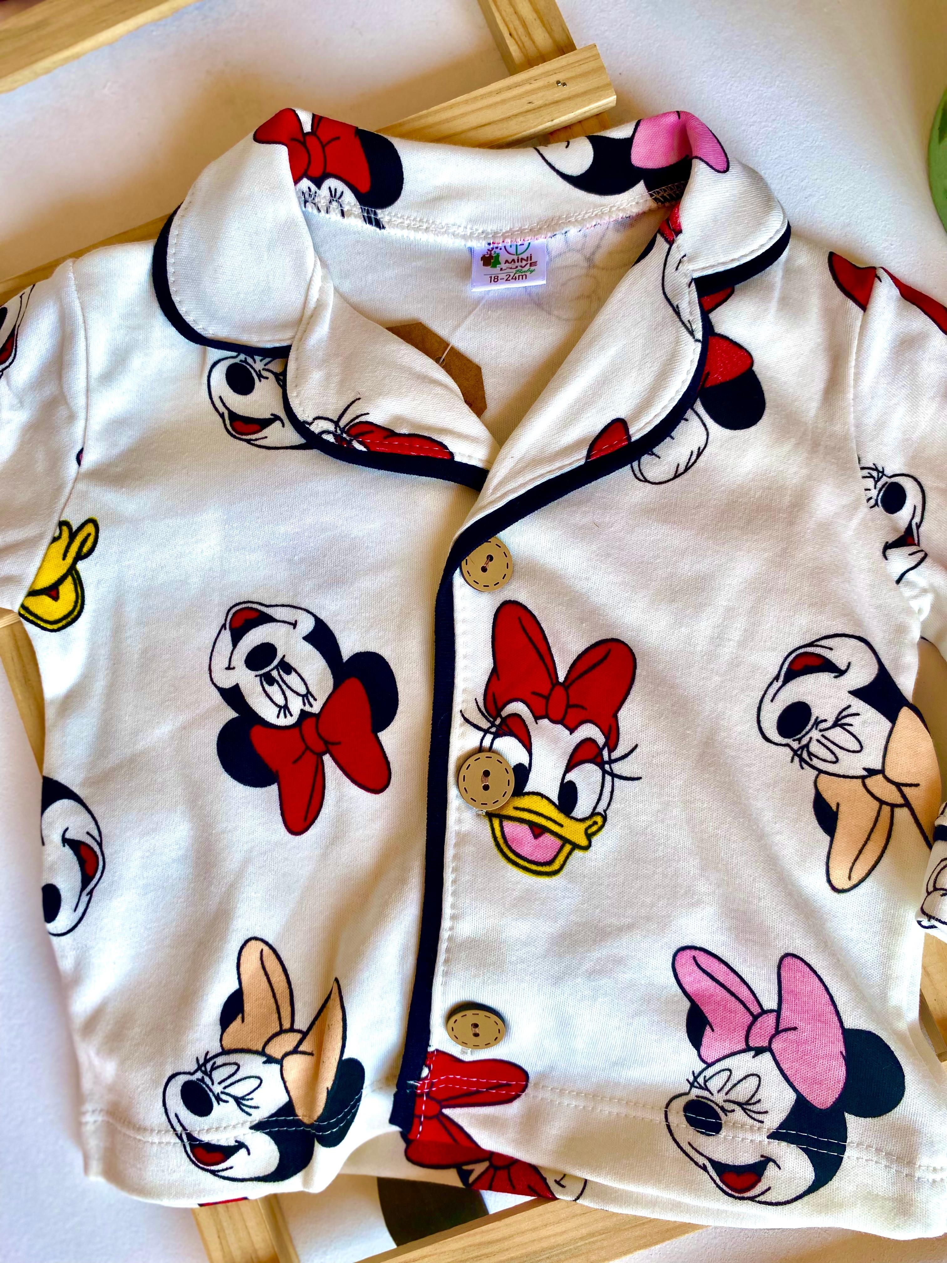 %100 Pamuk Lisanslı Baskılı Bebek Pijama Takımı