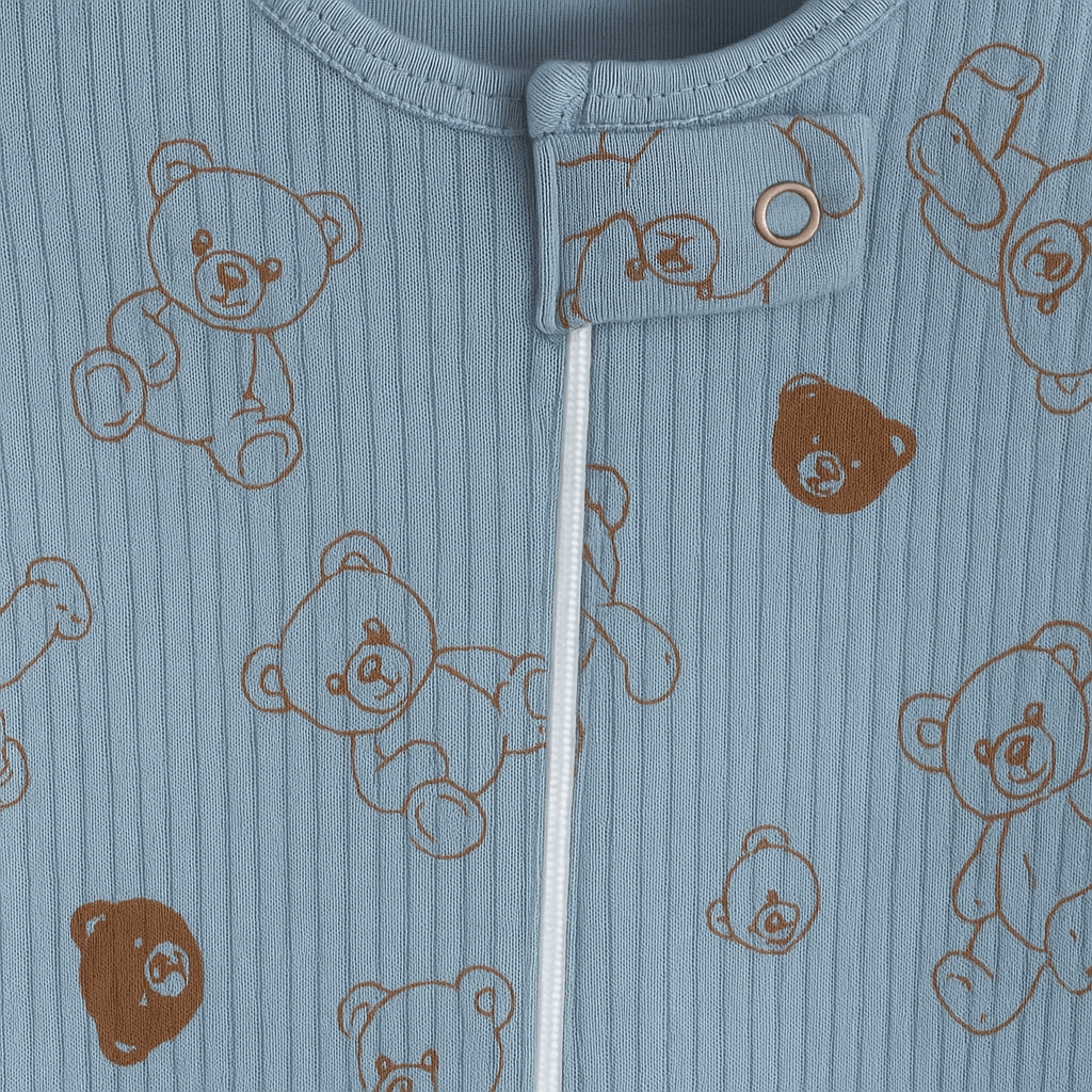 %100 Pamuk Fermuarlı Tulum