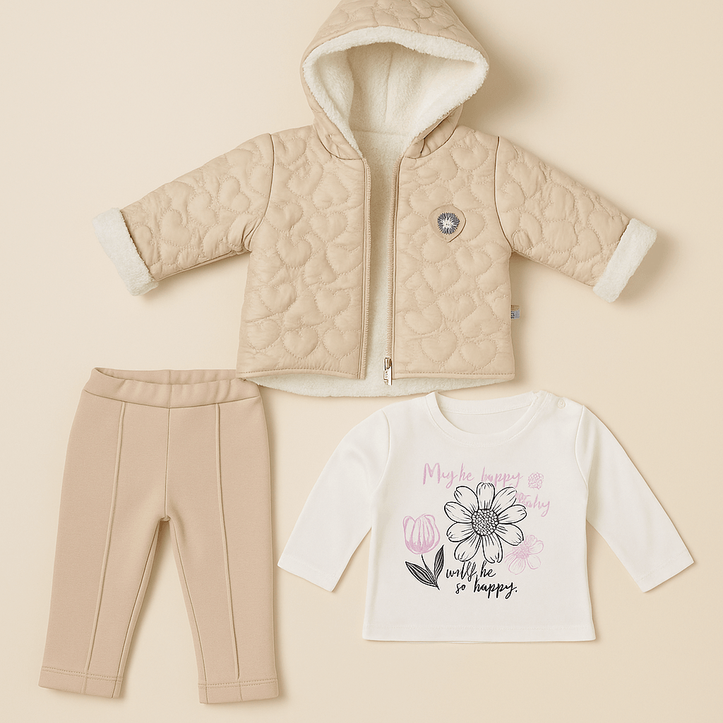 3’lü Polarlı Kız Bebek Takım