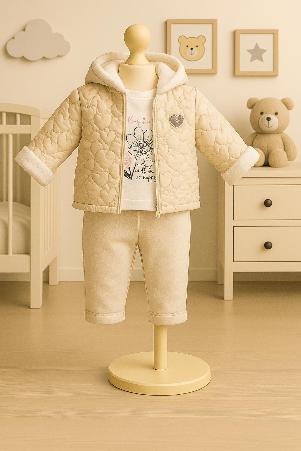 3’lü Polarlı Kız Bebek Takım