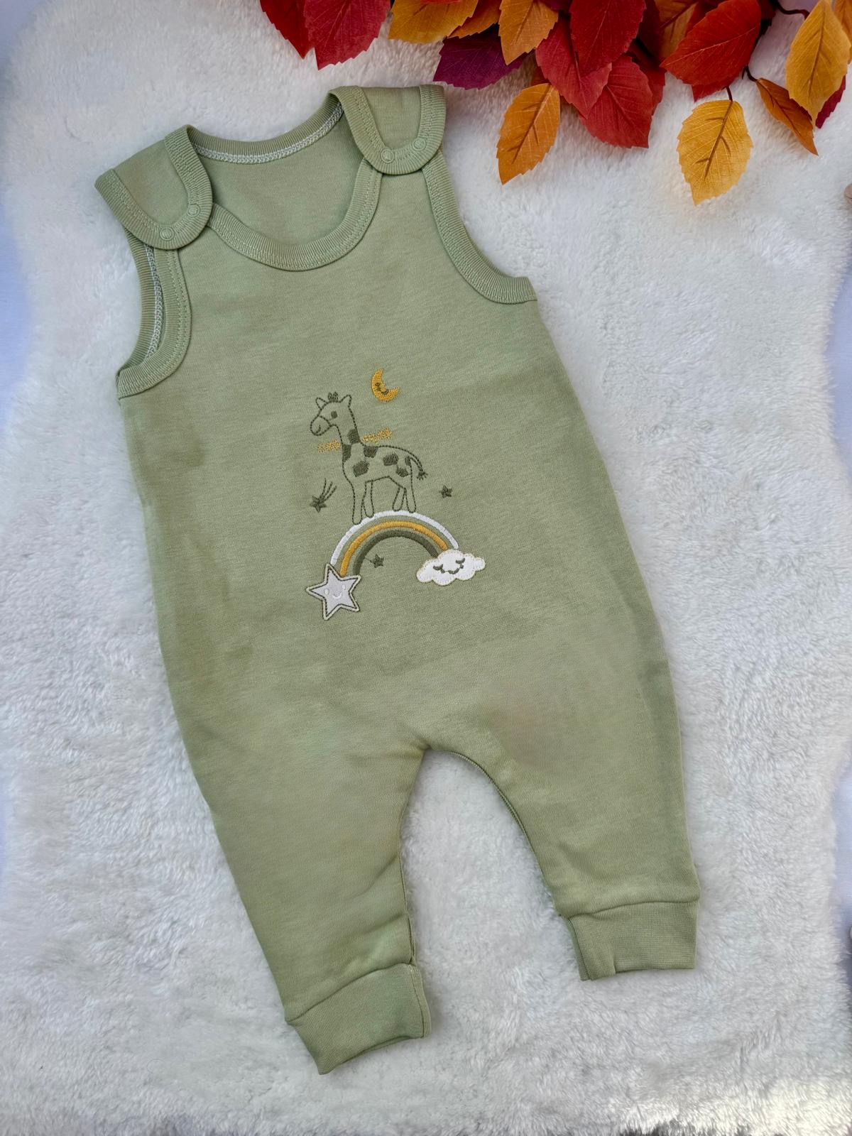 %100 Pamuk Badili Bebek Tulum Takımı