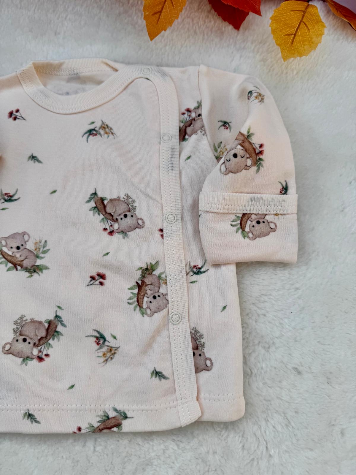 3’lü Bebek Hastane Çıkış Seti – Koala Desenli