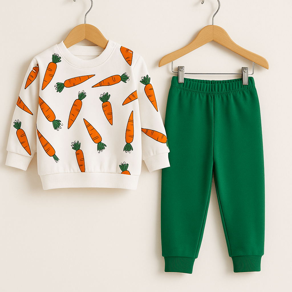 %100 Pamuk 2’li Bebek Takım - Yeşil