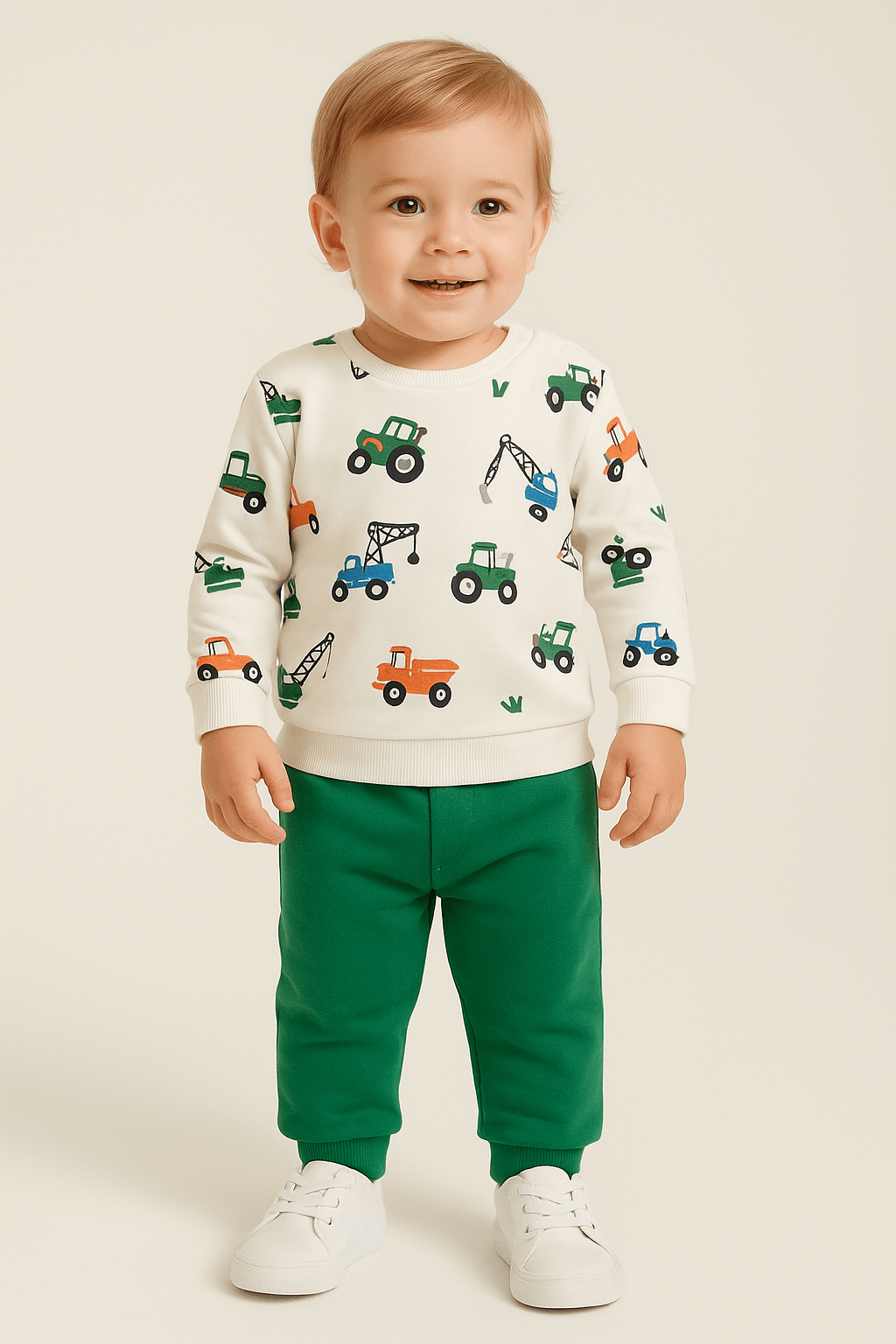 %100 Pamuk Erkek Bebek 2’li Takım