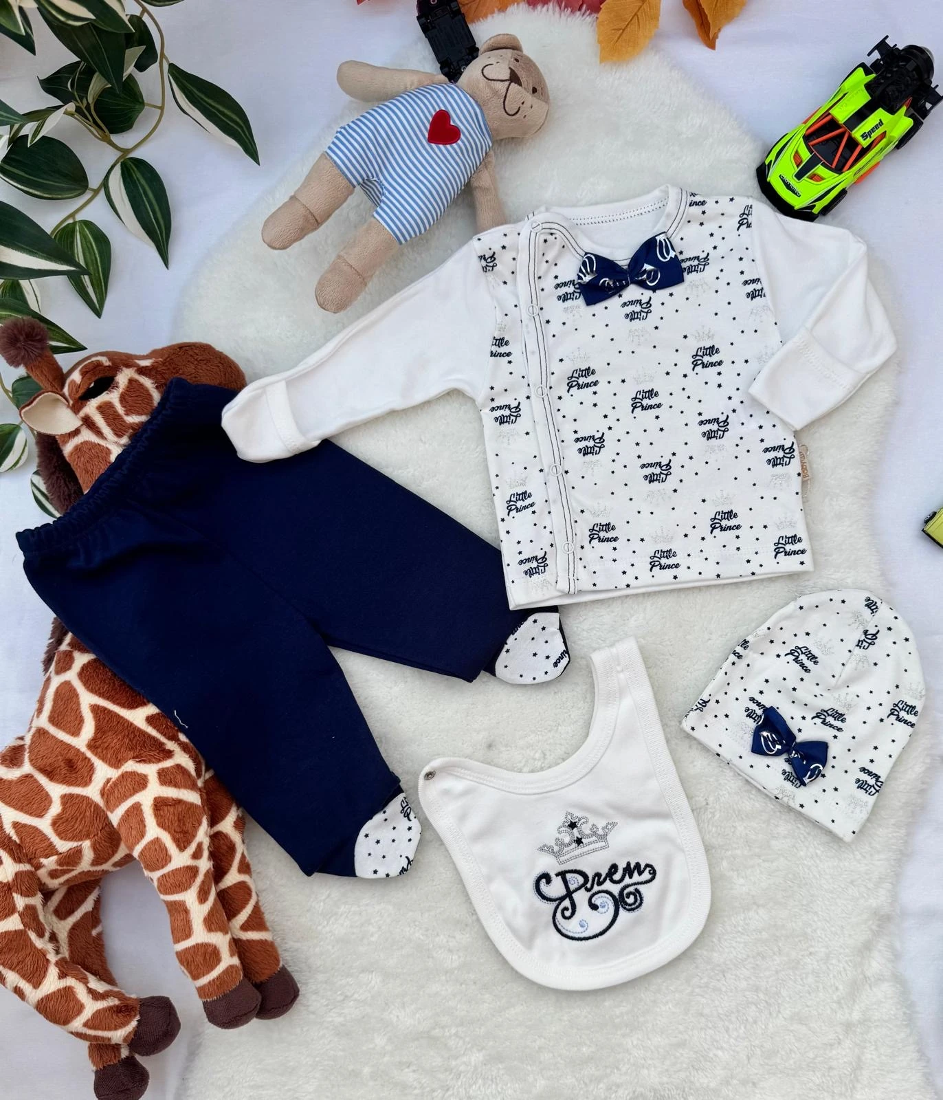 4’lü Yenidoğan Hastane Çıkış Seti - Lacivert