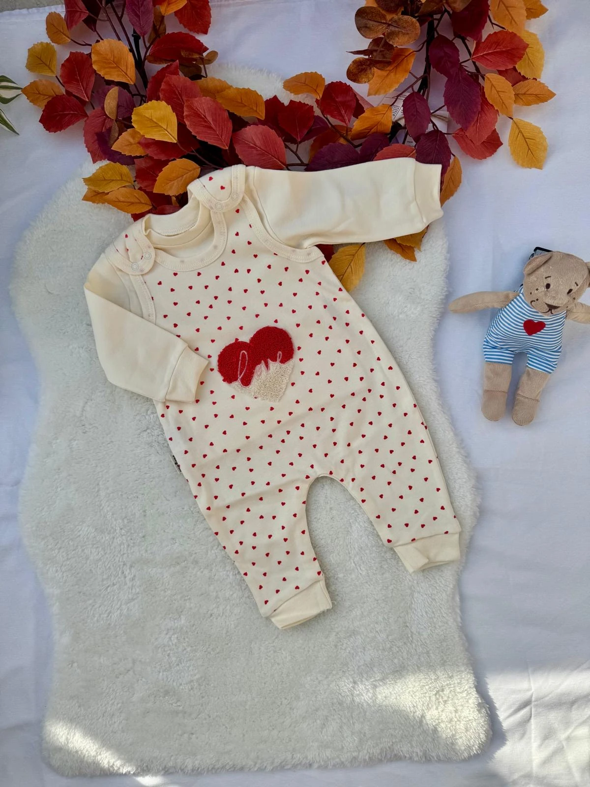 %100 Pamuk Badili Bebek Tulum