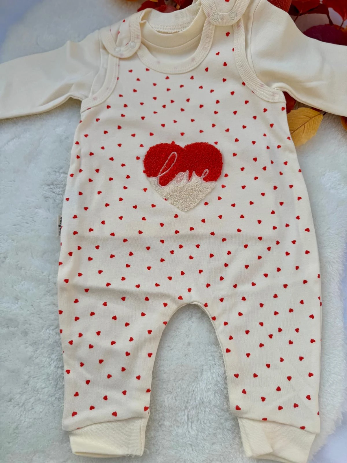 %100 Pamuk Badili Bebek Tulum