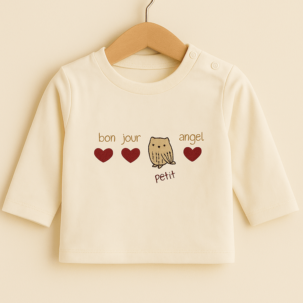 %100 Pamuk 3’lü Kışlık Kız Bebek Takımı