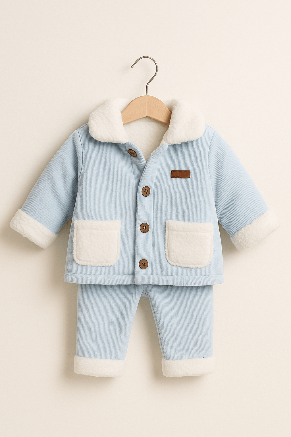 %100 Pamuk Bebek 3’lü Kışlık Takım
