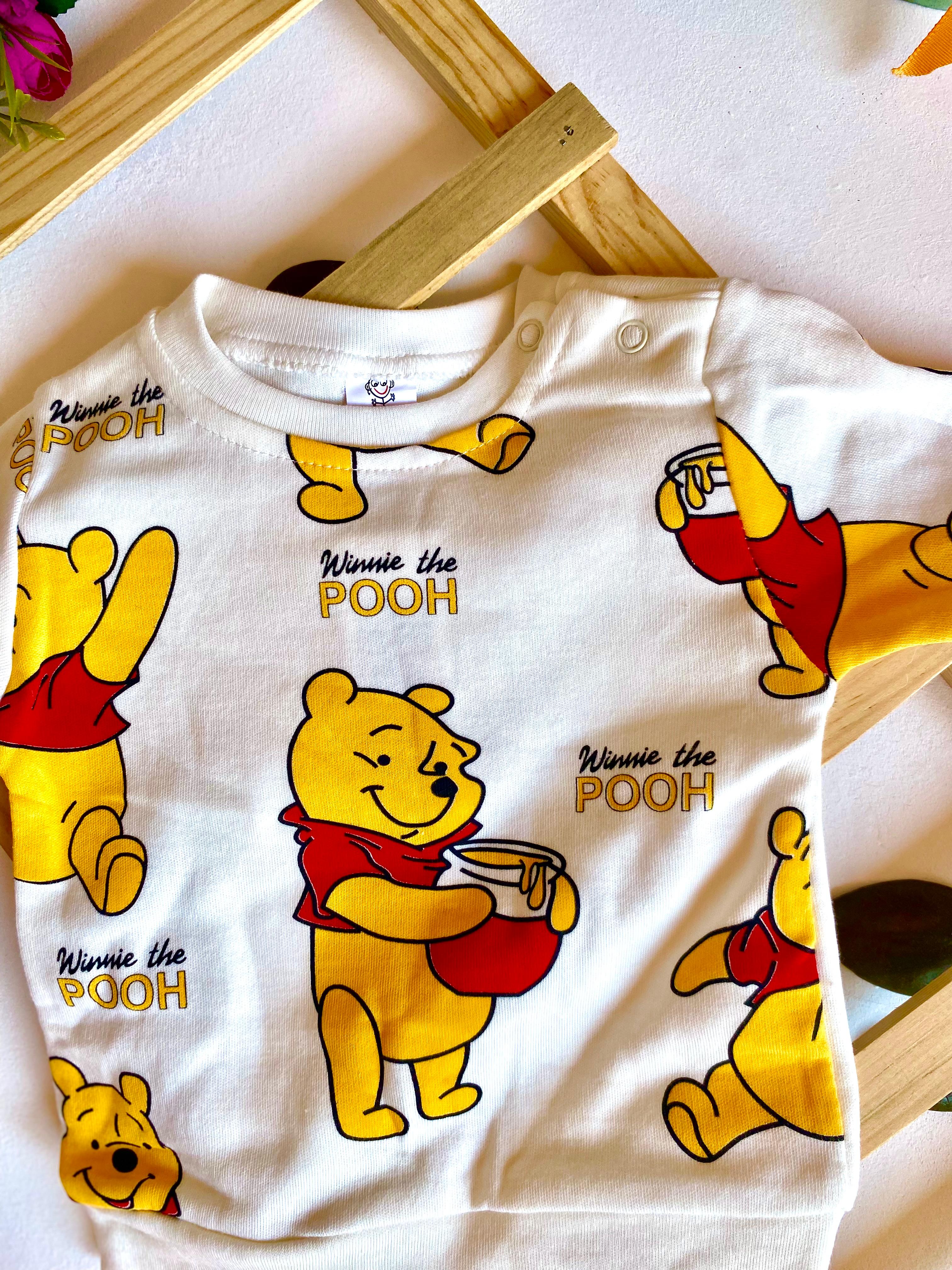 %100 Pamuk Winnie The Pooh Bebek Pijama Takımı