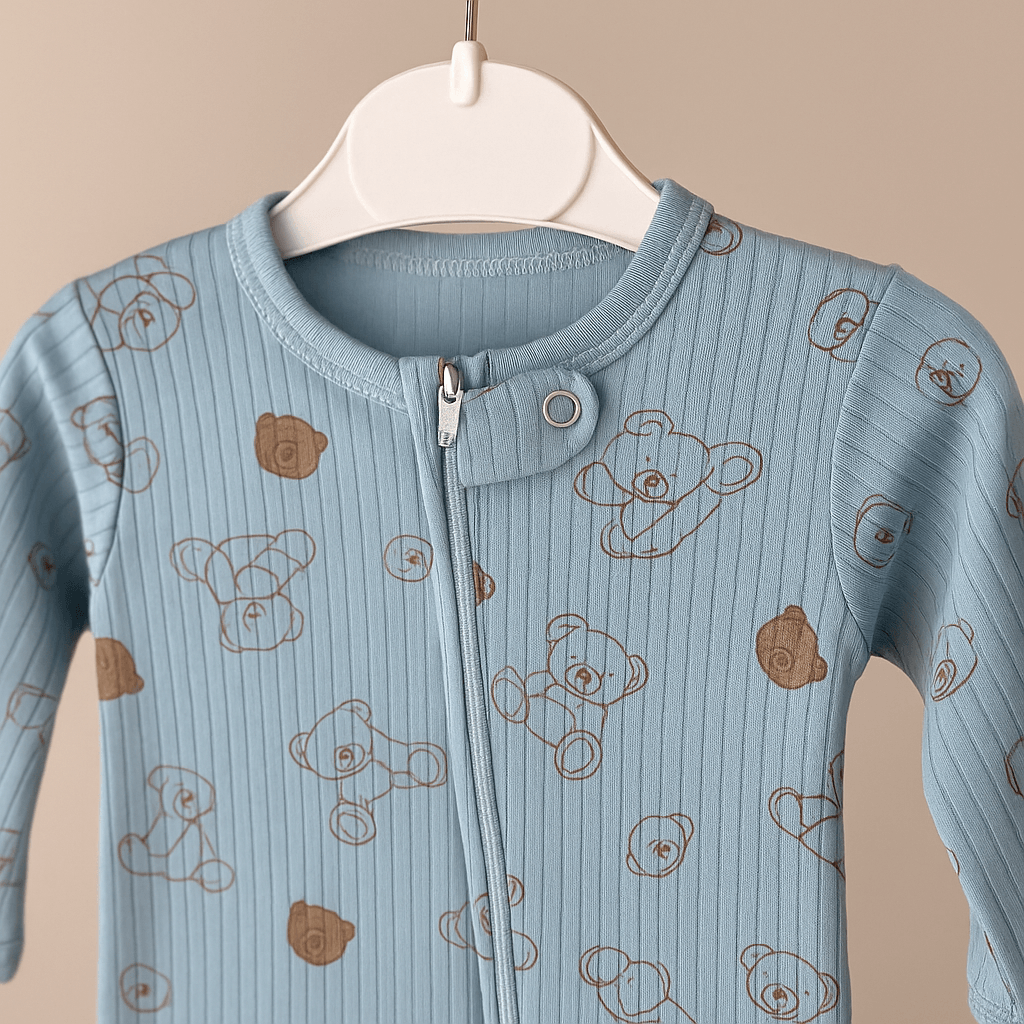 %100 Pamuk Fermuarlı Tulum