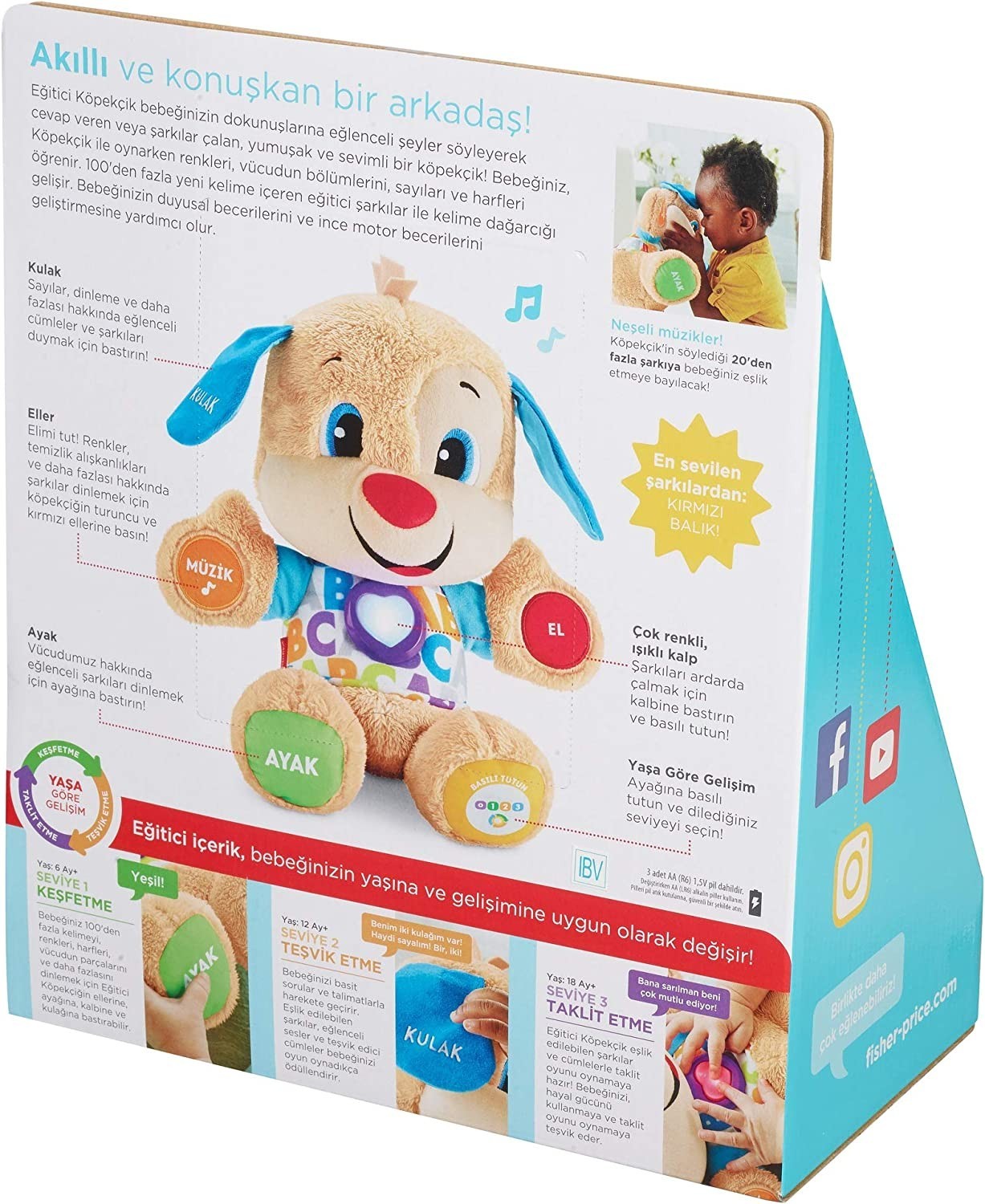 Fisher Price Eğitci Köpekçik (Türkçe) 