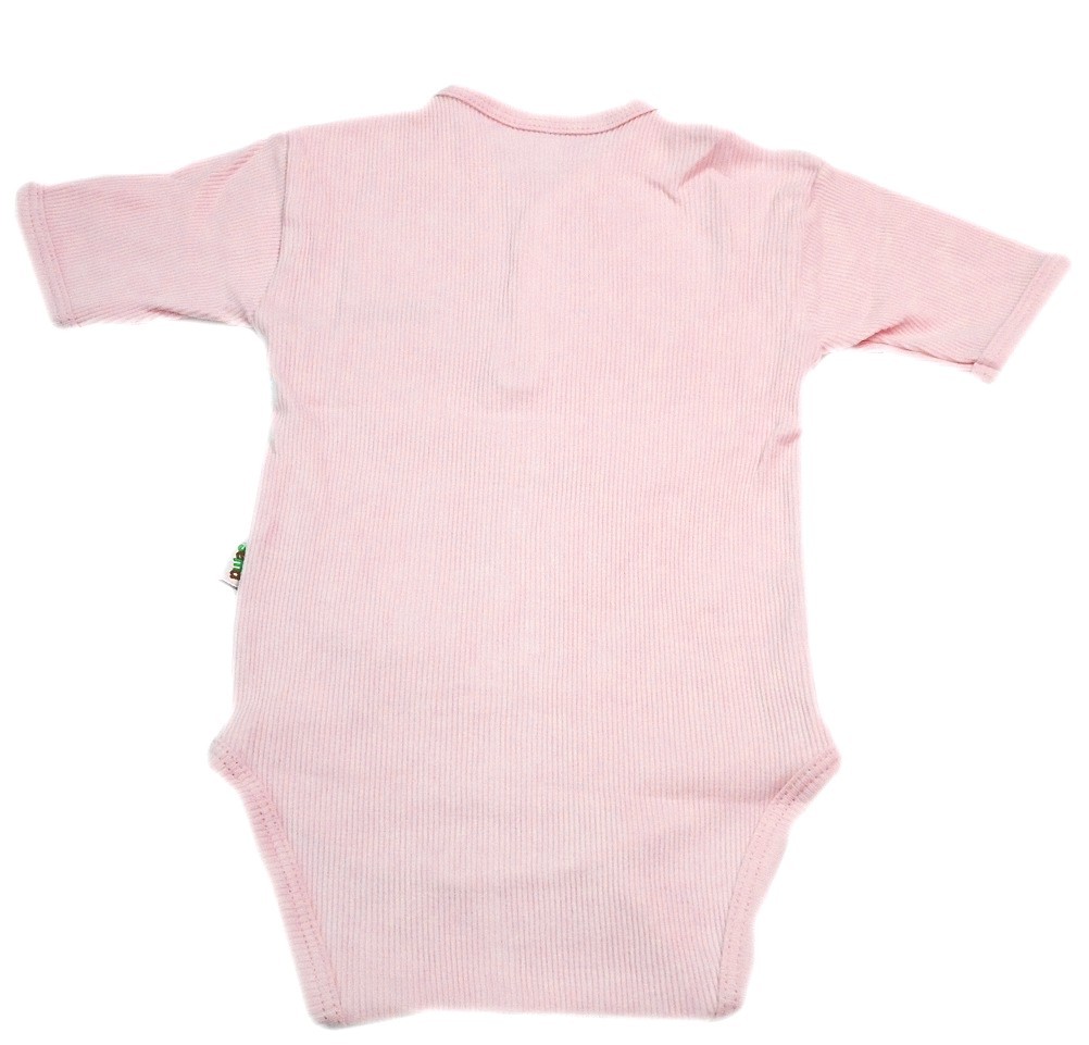 Sema Baby Yarım Kol Kaşkorse Badi (Body) - Pembe  12-18 Ay