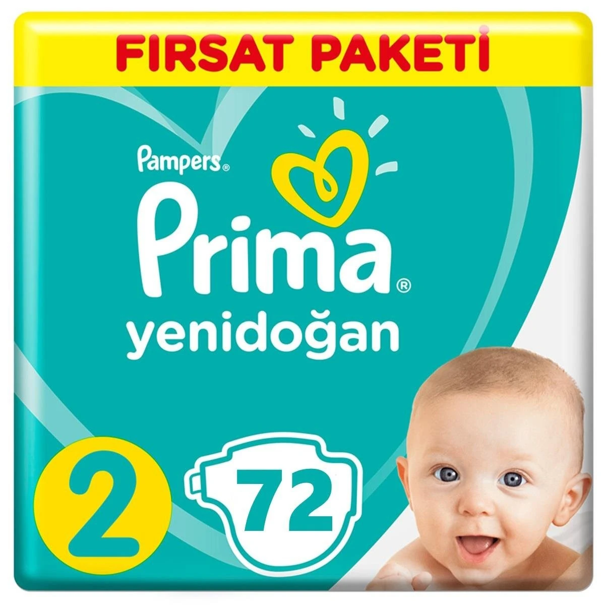 Prima Bebek Bezi Aktif Bebek 2 Beden 72 Adet Fırsat Paketi