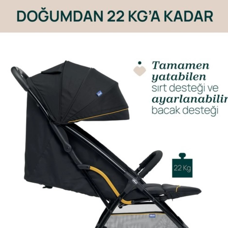 Chicco Glee Bebek Arabası - Uneven Siyah