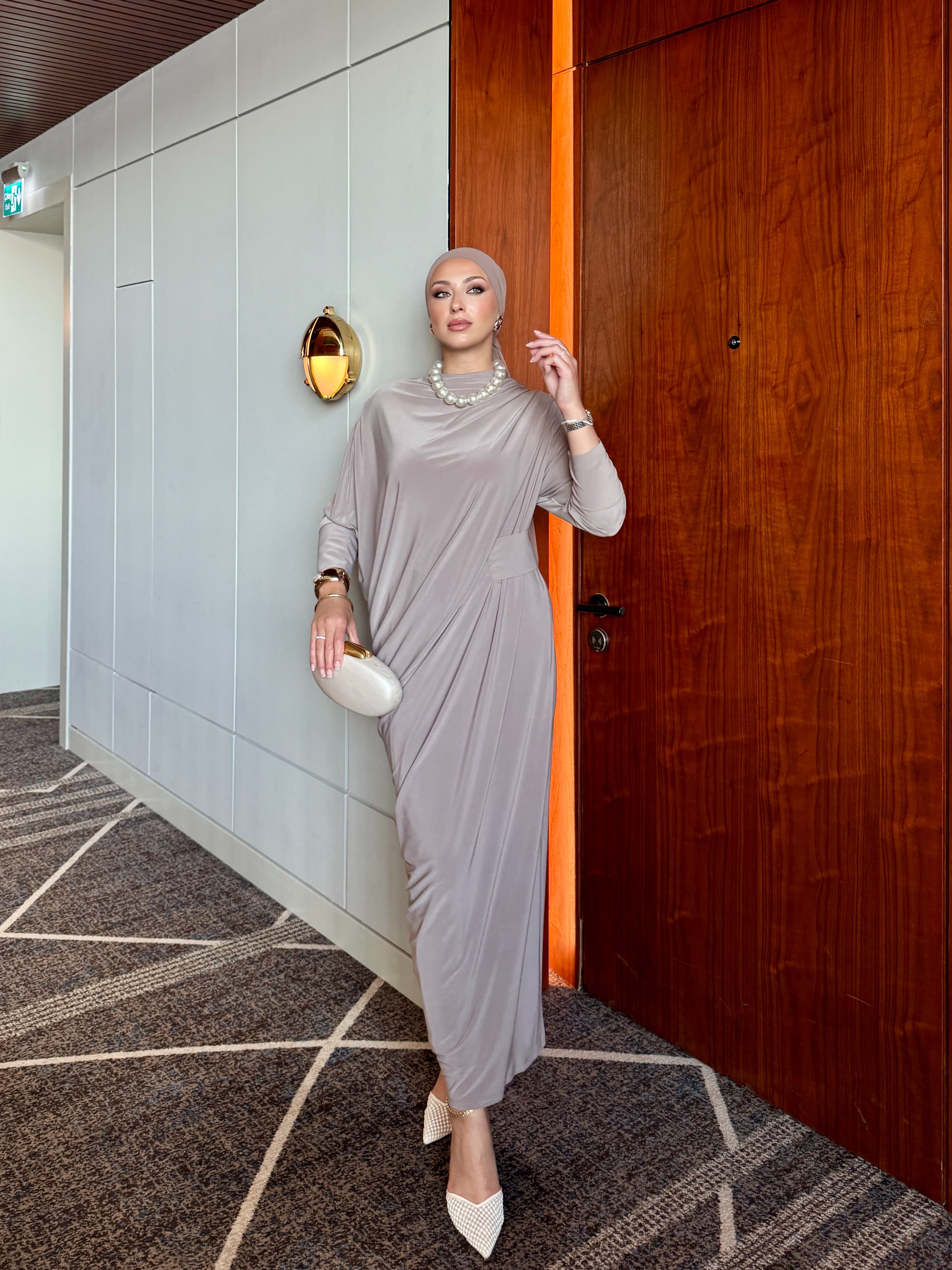 Lyra Abiye Elbise - Bej
