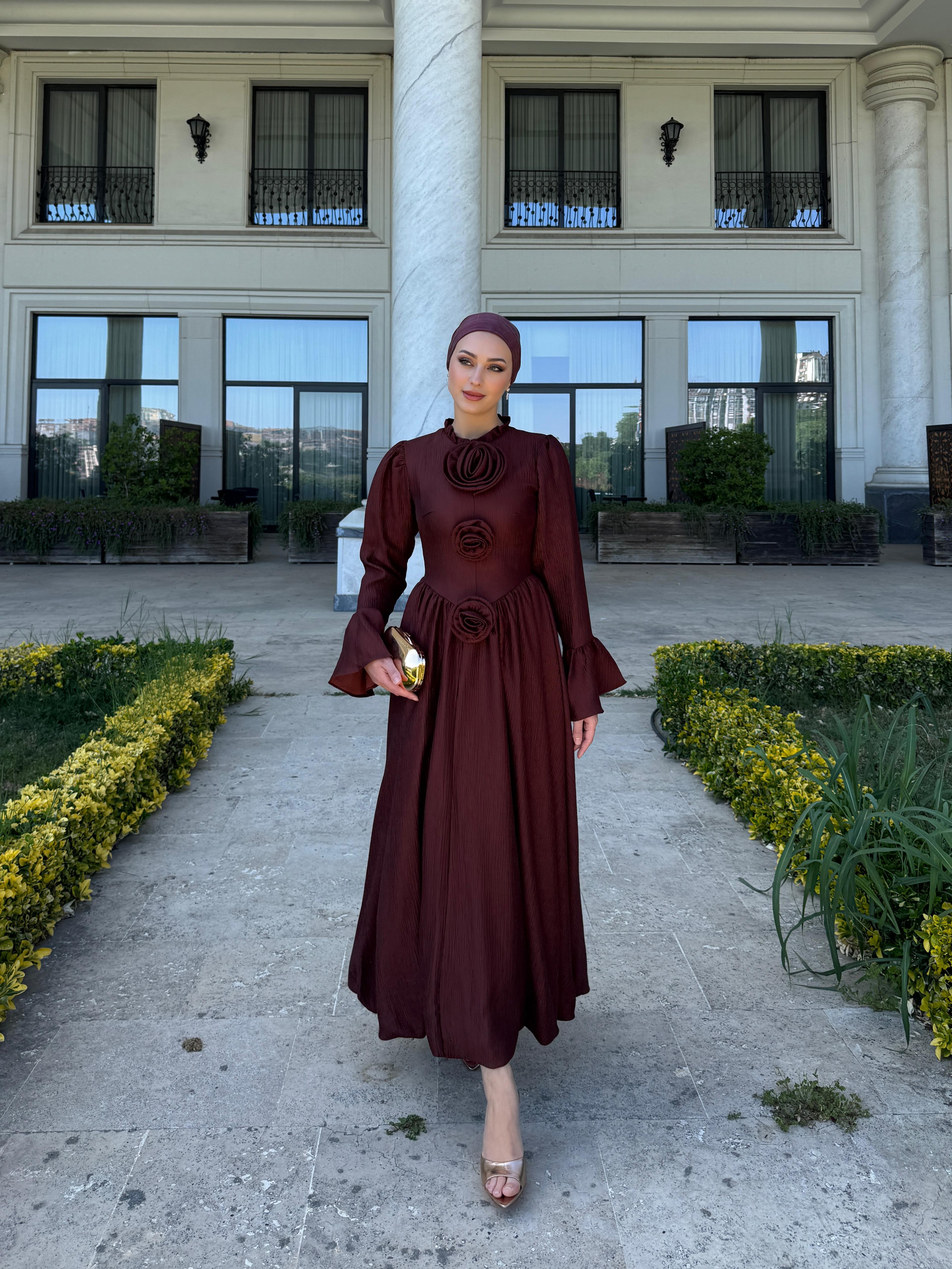 Rosa Elbise - Bordo