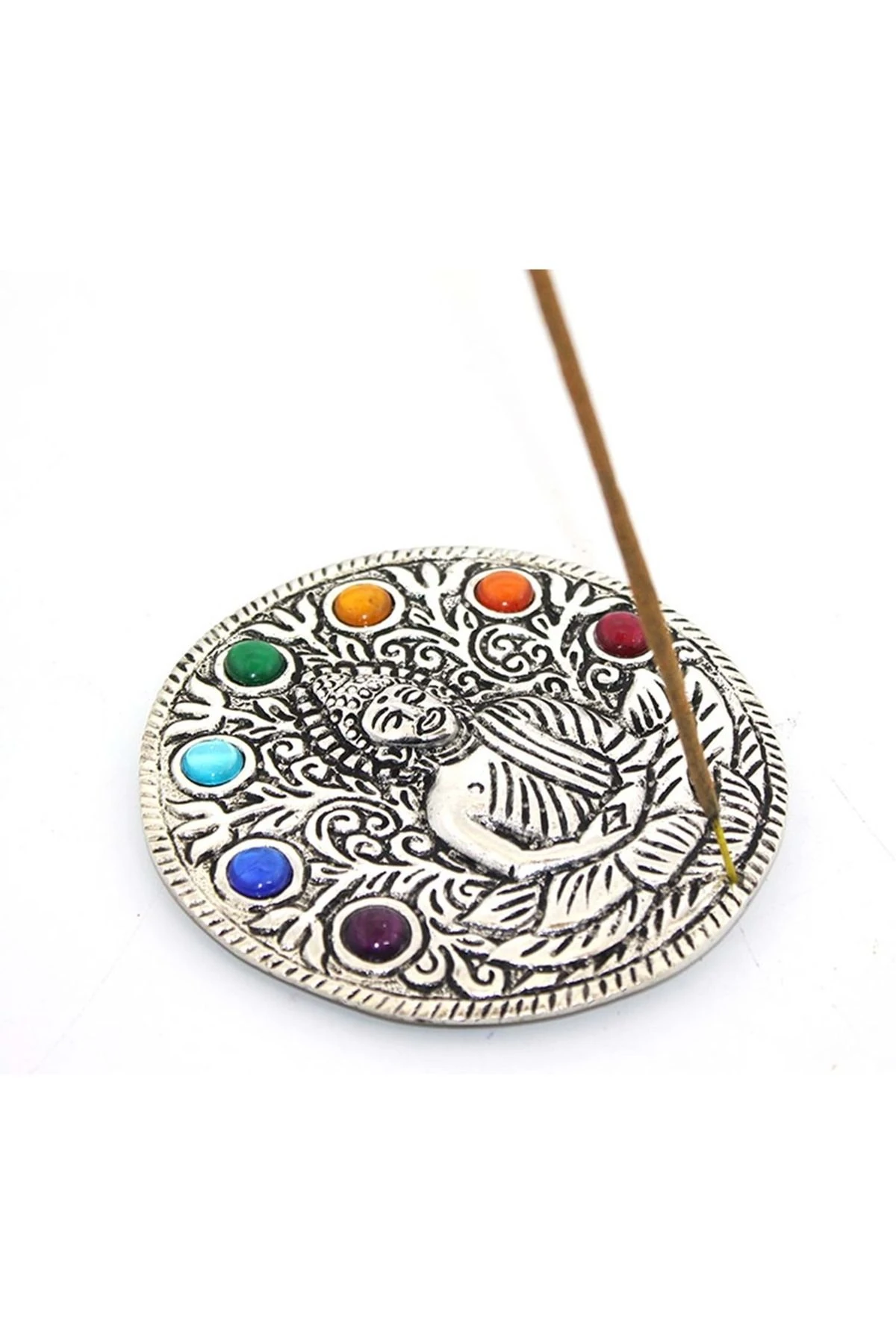 Metal 7 Çakra Buda Tütsülük