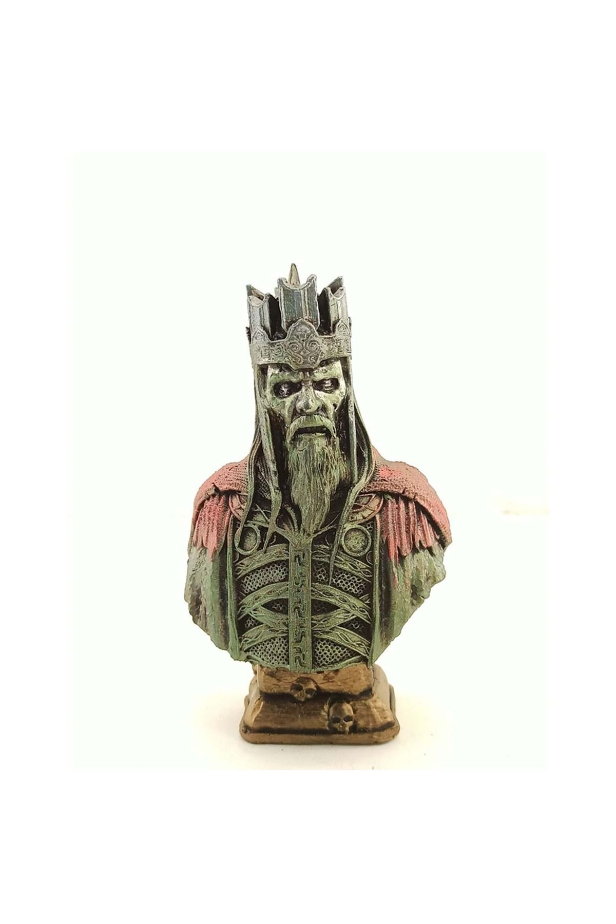 Ölüler Kralı Büst Figür – 17 cm (Yüzüklerin Efendisi Temalı)