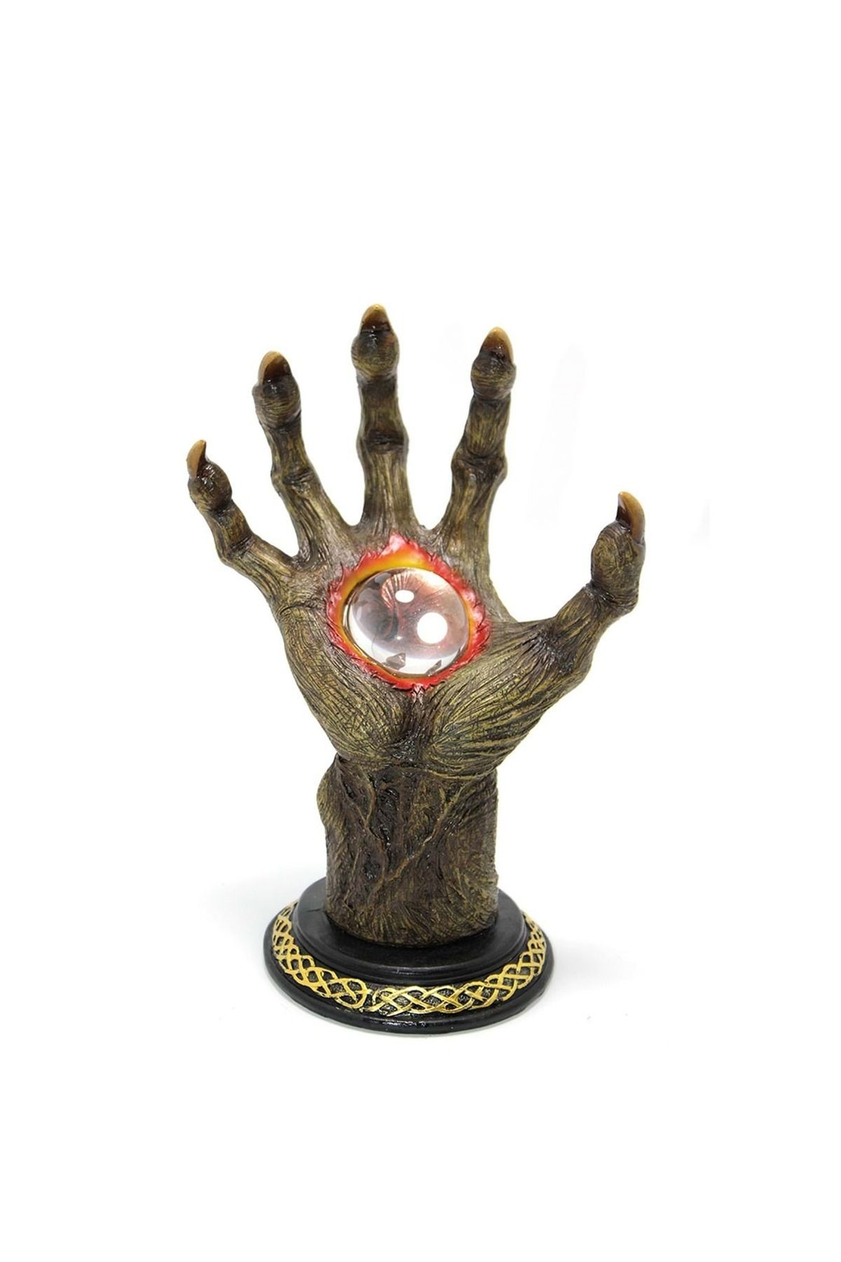 Kristal Küreli Büyücü Eli Figürü – 18x15x25 cm