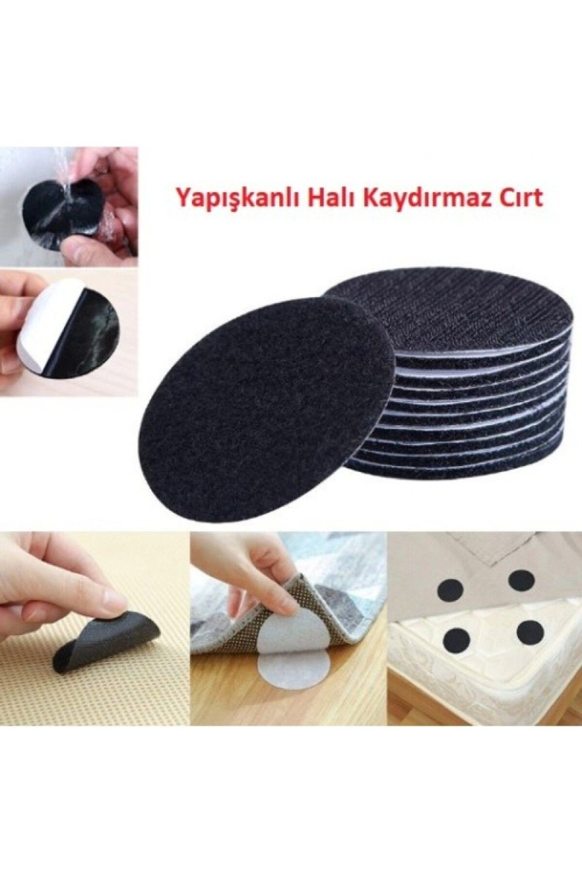 10 Çift Kendinden Yapışkanlı Halı Paspas Kaydırmaz Çıtçıtlı Araba Paspası Ve Halı Için Çıkartmalar