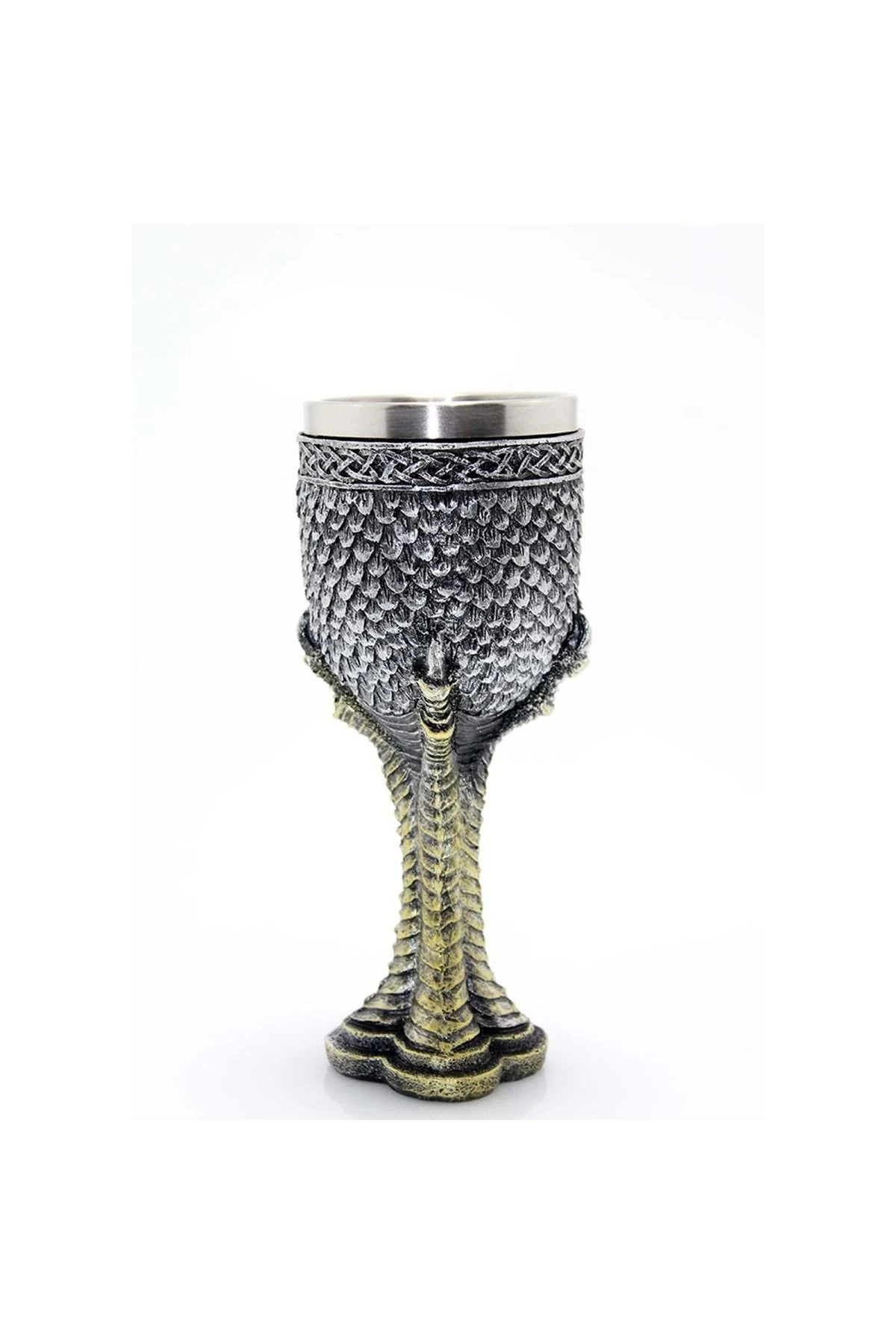 Ejderha Pençesi Tasarımlı Paslanmaz Çelik Kadeh