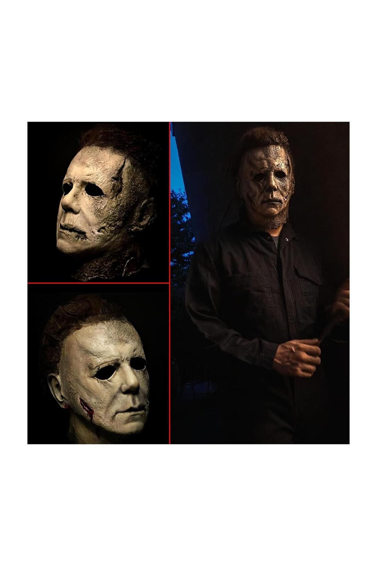Michael Myers Maskesi Gerçekçi Görünümü Ile Michael Myers Tam Surat Maskesi Özel Lateks Maskesi Şık
