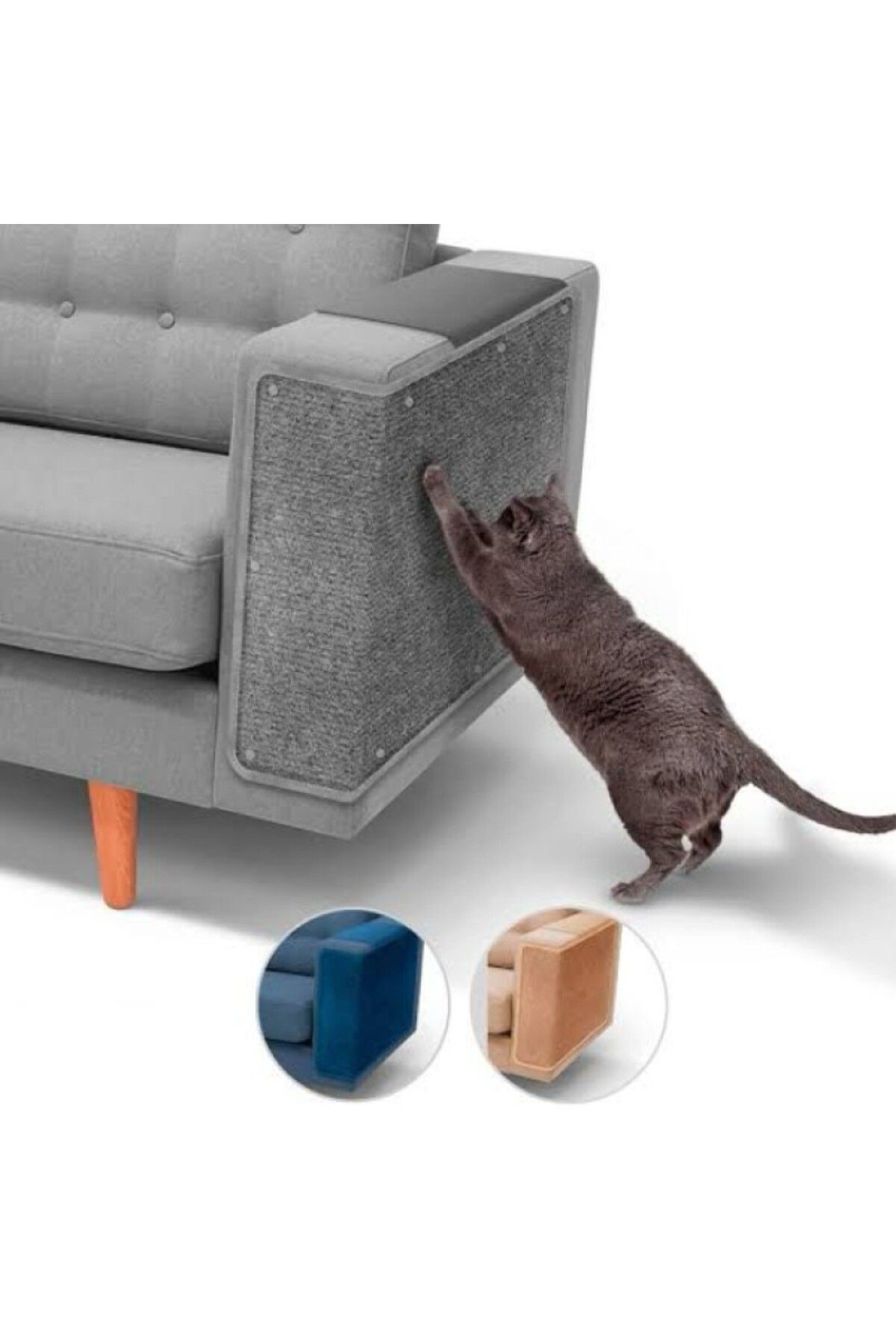 Yapıştırılabilir Eşya Koruyucu Kedi Tırmalama Matı