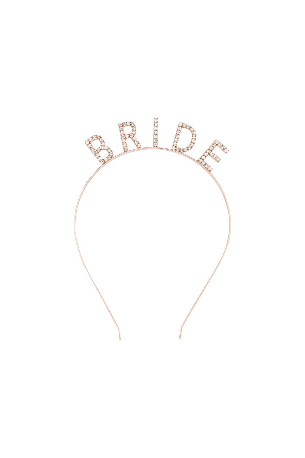 Bride Kristal Taşlı Taç – Rose Gold Renk | Bekarlığa Veda ve Düğünlere Öze