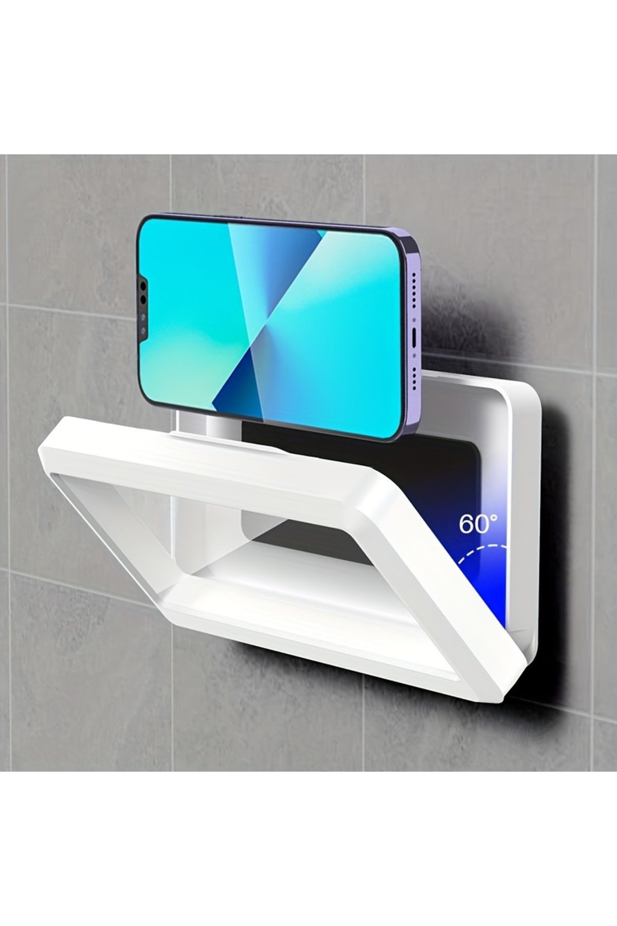 Mutfak Banyo Su Geçirmez Portatif Tasarım Plastik Kılıf Duş Telefon Kabı Su Geçirmez
