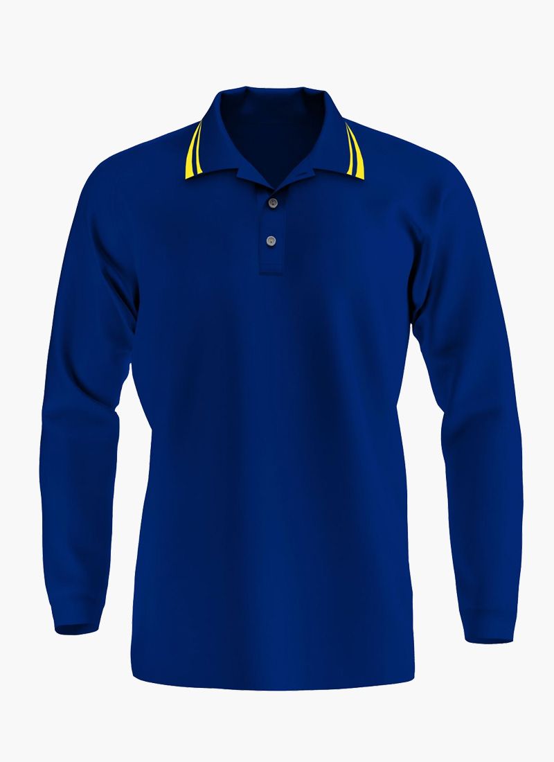 Saks Polo Yaka Uzun Kol